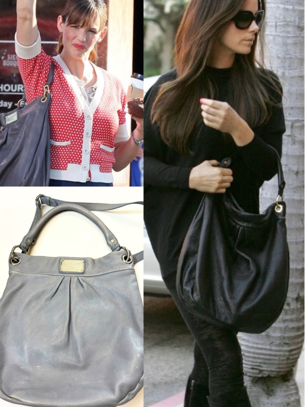 Vintage Marc by Marc Jacobs Dr. Q Hillier Hobo Slate Blue Gray Y2K Bag Iconic